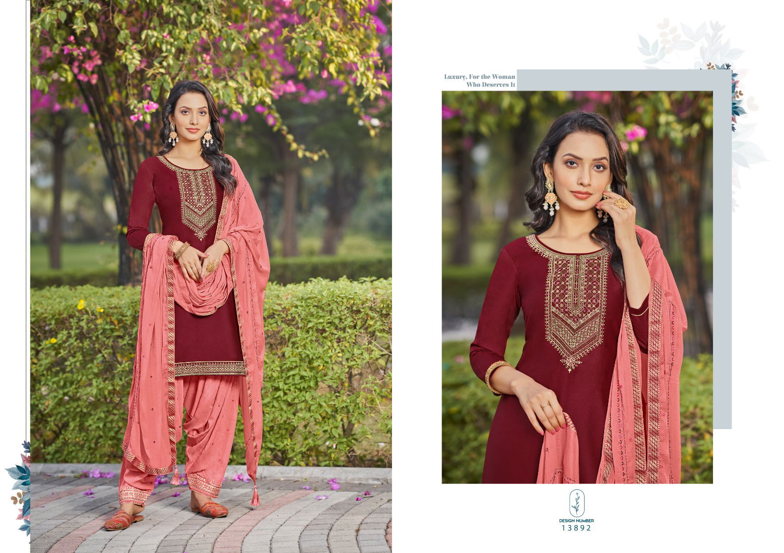 Kalaroop Of Patiyala Vol 35 Heavy Jam Silk Kurti Bottom With Dupatta Catalog
